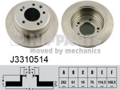 Тормозной диск NIPPARTS J3310514