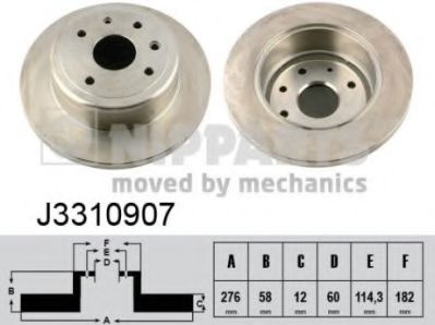 Тормозной диск NIPPARTS J3310907