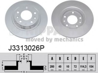 Тормозной диск NIPPARTS J3313026P