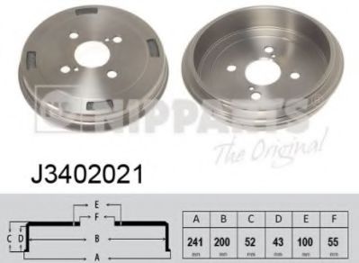 Тормозной барабан NIPPARTS J3402021