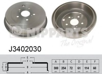 Тормозной барабан Toyota/Lexus 42431-28050