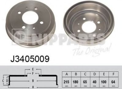 Тормозной барабан NIPPARTS J3405009