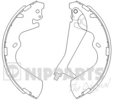 Тормозные колодки барабанные NIPPARTS J3500515
