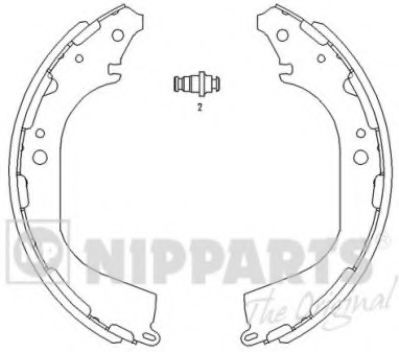 Тормозные колодки барабанные NIPPARTS J3501045