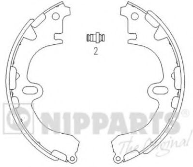 Тормозные колодки барабанные NIPPARTS J3502034