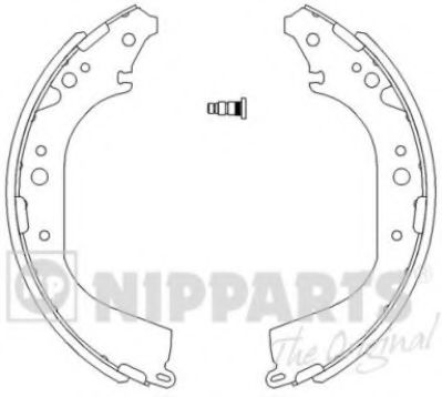 Тормозные колодки барабанные NIPPARTS J3502039