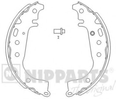 Тормозные колодки барабанные NIPPARTS J3502071