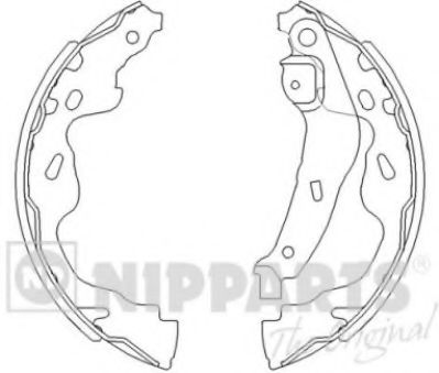 Тормозные колодки барабанные NIPPARTS J3502082