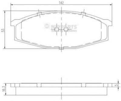 Тормозные колодки NIPPARTS J3601034