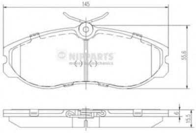 Тормозные колодки NIPPARTS J3601056