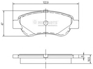 Тормозные колодки NIPPARTS J3602122