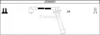 Комплект проводов зажигания NIPPARTS J5384001
