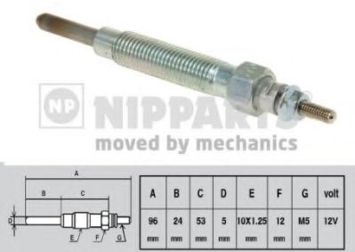 Свеча накаливания NIPPARTS J5710300