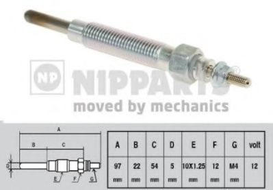 Свеча накаливания NIPPARTS J5710500