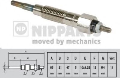 Свеча накаливания NIPPARTS J5711025