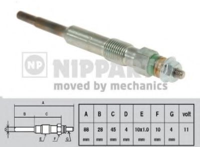 Свеча накаливания NIPPARTS J5711028