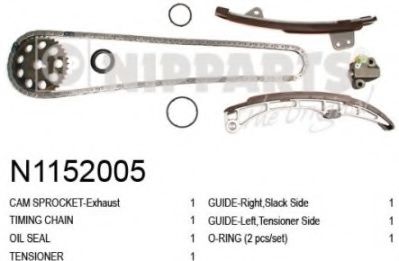Цепь ГРМ, комплект NIPPARTS N1152005