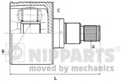 ШРУС с пыльником NIPPARTS N2830902