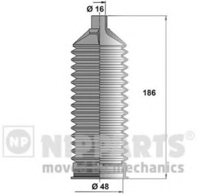 Пыльник рулевой рейки NIPPARTS N2840510