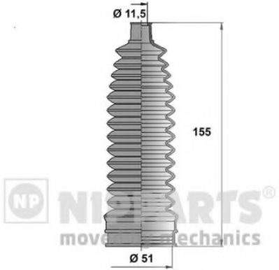 Пыльник рулевой рейки NIPPARTS N2841035