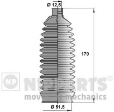 Пыльник рулевой рейки NIPPARTS N2844010