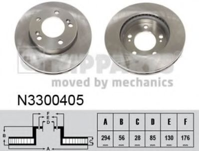 Тормозной диск NIPPARTS N3300405