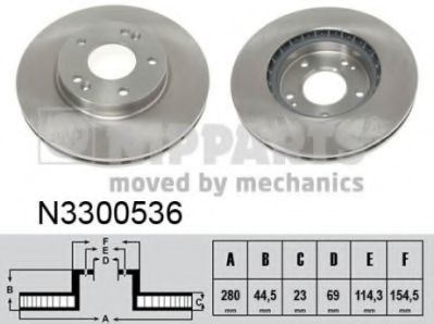 Тормозной диск NIPPARTS N3300536
