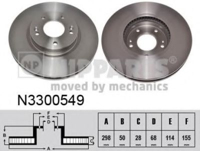 Тормозной диск NIPPARTS N3300549