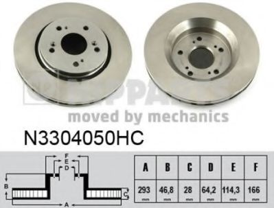 Тормозной диск NIPPARTS N3304050HC