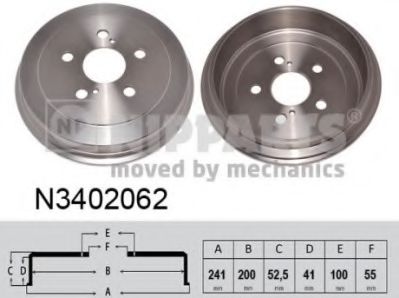 Тормозной барабан NIPPARTS N3402062