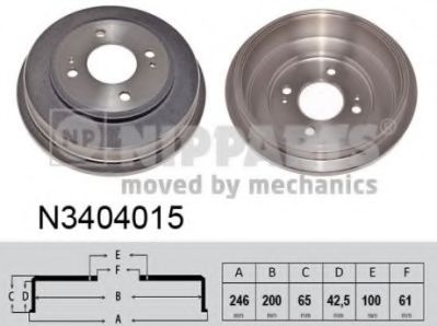 Тормозной барабан NIPPARTS N3404015