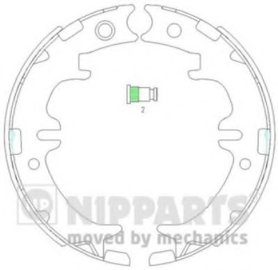 Тормозные колодки барабанные NIPPARTS N3502083