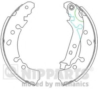 Тормозные колодки барабанные NIPPARTS N3502091