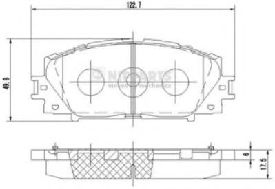 Тормозные колодки NIPPARTS N3602127