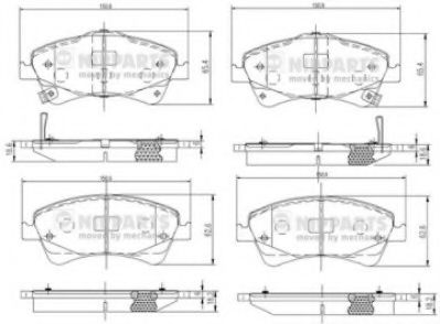 Тормозные колодки NIPPARTS N3602133