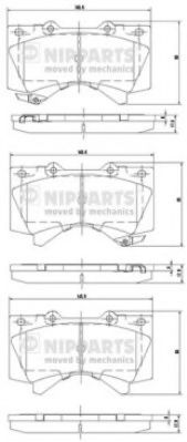 Тормозные колодки NIPPARTS N3602136