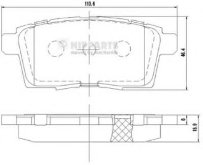 Тормозные колодки NIPPARTS N3613024