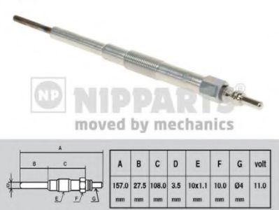 Свеча накаливания NIPPARTS N5717000