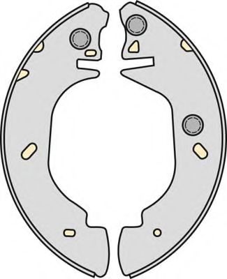 Тормозные колодки барабанные FORD 6579150
