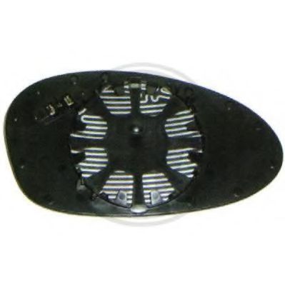 Стекло наружного зеркала DIEDERICHS 1280128