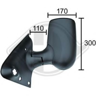 Наружное зеркало DIEDERICHS 1454025