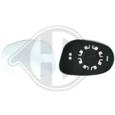 Стекло наружного зеркала DIEDERICHS 1461026