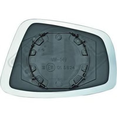 Стекло наружного зеркала DIEDERICHS 2236027