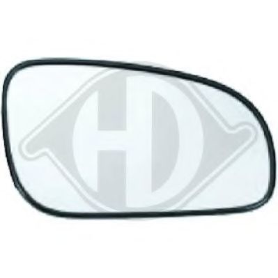 Стекло наружного зеркала DIEDERICHS 7661026