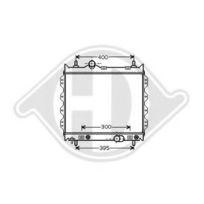 Радиатор охлаждения двигателя DIEDERICHS 8260505