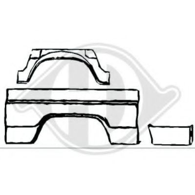 Подкрылок DIEDERICHS 9138330