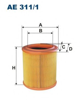Воздушный фильтр FILTRON AE311/1