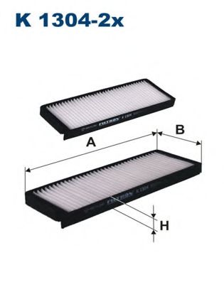 Фильтр салона FILTRON K1304-2x