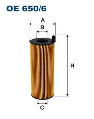 Масляный фильтр FILTRON OE650/6