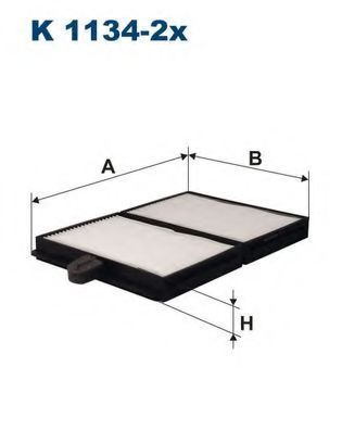 Фильтр салона FILTRON K1134-2x